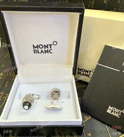 New Replica Montblanc StarWalker Cufflinks Steel and Floating stars